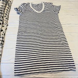 Blue & White Striped Dress